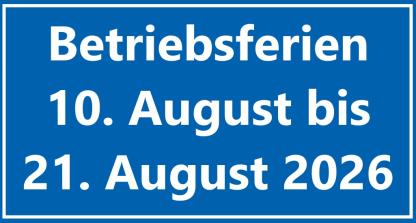Betriebsferien 2026