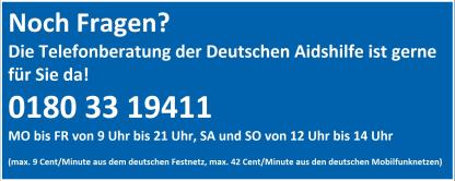 Telefonberatung der Aidshilfen